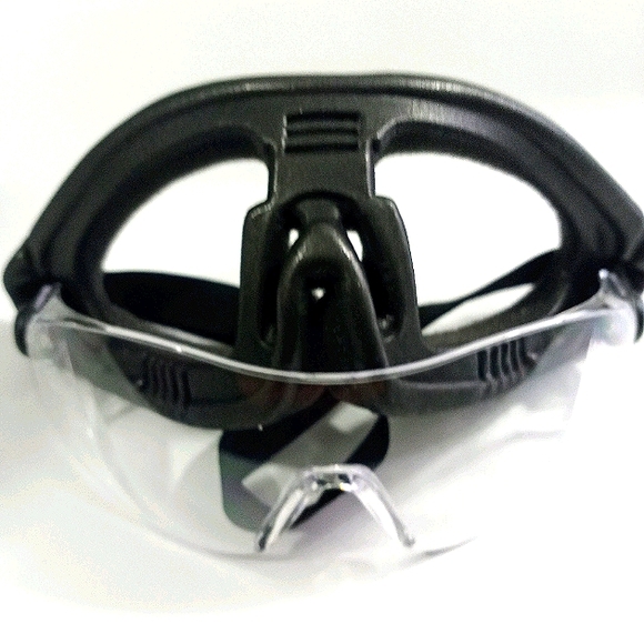 Moto Safety Goggles Anti-Fog Adjustable Soft Seal Clear Lens Black Unisex - Picture 4 of 6